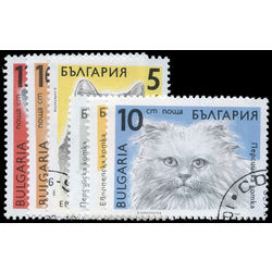 bulgaria stamp 3510 3515 cats 1989