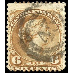 canada stamp 27a queen victoria 6 1868 u vg 004