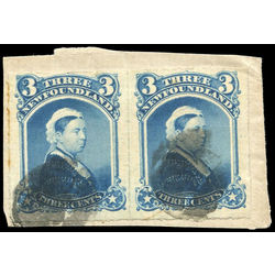 newfoundland stamp 39 queen victoria 3 1877 u f 004