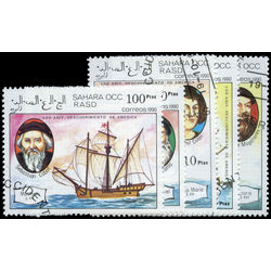 sahara stamp 6 discovery of america 1990