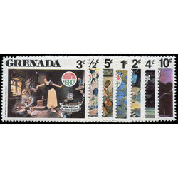 grenada stamp 1021 1027 disney snow white and the seven dwarfs 1980