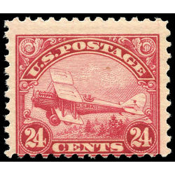 us stamp c air mail c6 de havilland biplane 24 1923 m nh 002