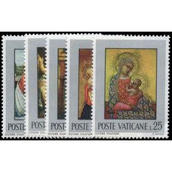 vatican stamp 504 8 paintings 1971