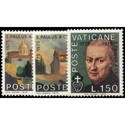 vatican stamp 585 7 bicentenary of death of st paul of the cross 1975
