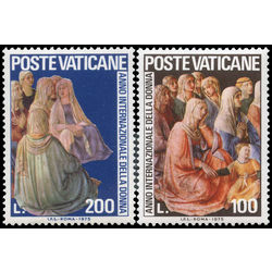 vatican stamp 588 9 praying women by fra angelico 1975