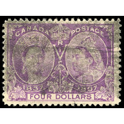 canada stamp 64 queen victoria diamond jubilee 4 1897 U F 013