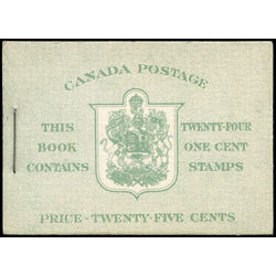 canada stamp complete booklets bk bk28c booklet king george vi 1937