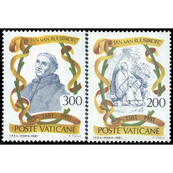 vatican stamp 692 3 jan van ruusbroec flemish mystic 500th birth anniversary 1981