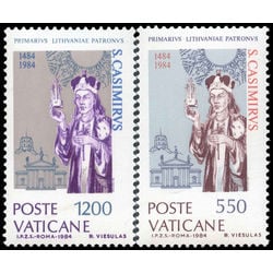 vatican stamp 731 2 st casimir of lithuania 1984