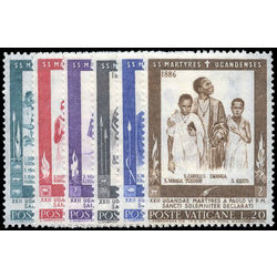 vatican stamp 404 9 canonization of 22 african martyrs 1965