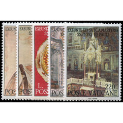 vatican stamp 448 52 martyrdom of the apostles peter and paul 1900th anniversary 1967