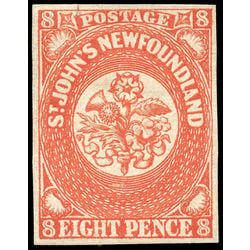 newfoundland stamp 8 1857 first pence issue 8d 1857
