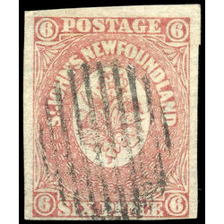newfoundland stamp 20 1861 third pence issue 6d 1861 u vf 002