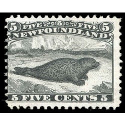 newfoundland stamp 26 harp seal 5 1866