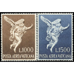 vatican stamp c45 c46 archangel gabriel by filippo valle 1962