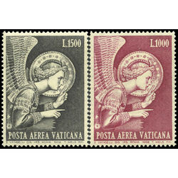 vatican stamp c53 c54 archangel gabriel by fra angelico 1968
