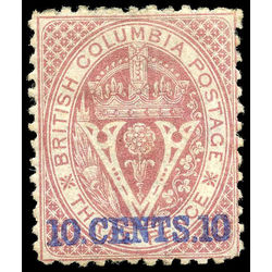 british columbia vancouver island stamp 15 surcharge 1869 m fog 006