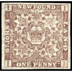 newfoundland stamp 15ac 1861 third pence issue 1d 1861