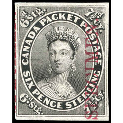 canada stamp 9tci queen victoria 7 d 1857 m vf 001
