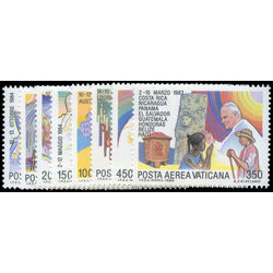 vatican stamp c75 c82 papal journeys 1986