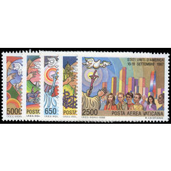 vatican stamp c83 c87 papal journeys 1988