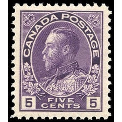 canada stamp 112ii king george v 5 1922