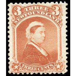 newfoundland stamp 33 queen victoria 3 1870 m vf 014