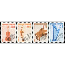 france stamp 2169 72 musical instruments 1989