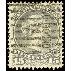 canada stamp 29 queen victoria 15 1868 u vf 006