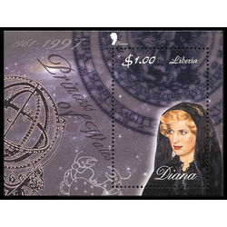 liberia stamp d6 diana princess of wales 1 00 1988