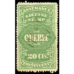 canada revenue stamp qa7 assurance license stamps 20 1876