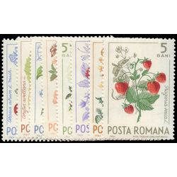 romania stamp 1703 10 fruits 1964