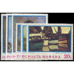 romania stamp 2468 73 impressionistic paintings 1973