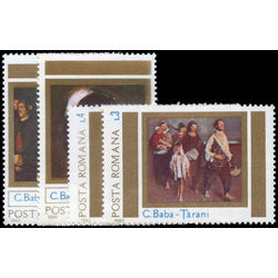 romania stamp 3156 9 paintings by cornelius baba 1983
