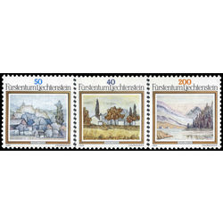 liechtenstein stamp 759 61 landscapes by anton ender 1983
