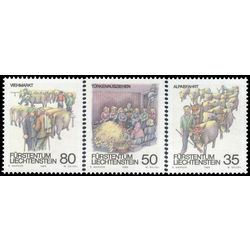 liechtenstein stamp 915 7 autumn activities 1989