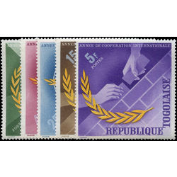 togo stamp 538 42 international cooperation year 1965