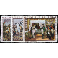 chad stamp c57 c59 bicentenary of birth of napoleon i 1969