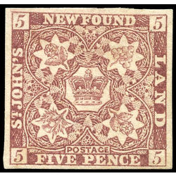 newfoundland stamp 5 1857 first pence issue 5d 1857 m vf 007