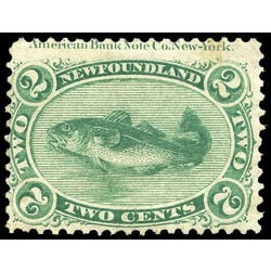 newfoundland stamp 24a codfish 2 1866