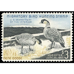 us stamp rw hunting permit rw31 hawaiian nene geese 3 1964