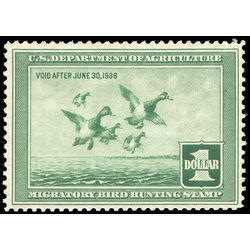 us stamp rw hunting permit rw4 scaup ducks taking to flight 1 1937
