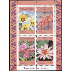 tanzania stamp 318a indigenious flowers 1986
