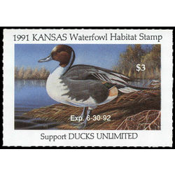us stamp rw hunting permit rw ks16 kansas waterfowl habitat stamps 5 2002