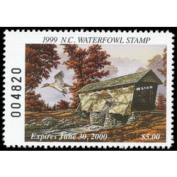 us stamp rw hunting permit rw nc19 north carolina green winged teal 5 1999