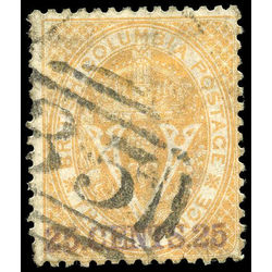 british columbia vancouver island stamp 11 surcharge 1867 u f 014