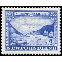 newfoundland stamp 219 fleet arriving st john s 9 1933