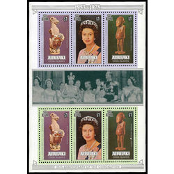 aitutaki stamp 166 elizabeth ii 1978