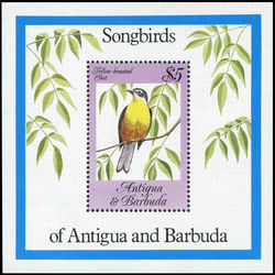 antigua stamp 778 songbirds 5 0 1984