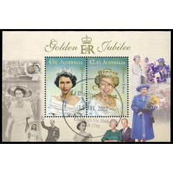 australia stamp 2032a queen s jubilee 2 90 2002